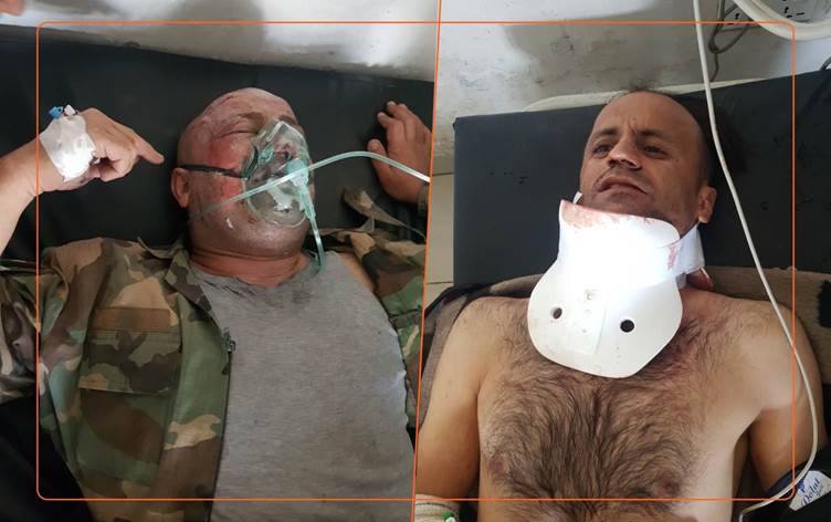 Zwei durch die PKK verletzten Peschmerga. Foto: Rudaw